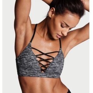 Victoria's Secret Black Strappy Sports Bra